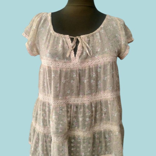 Miss June beige blouse like new, size S