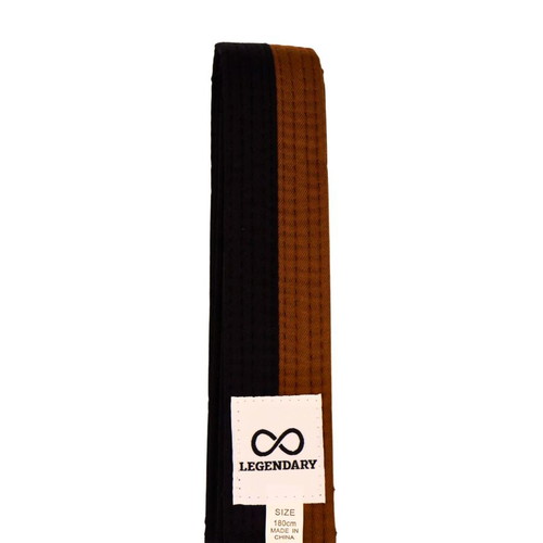 Legendary martial arts belt black/brown new