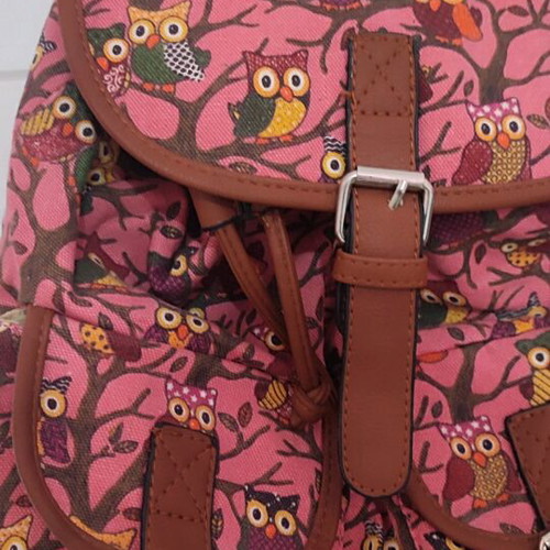 Backpack owl pink used like new