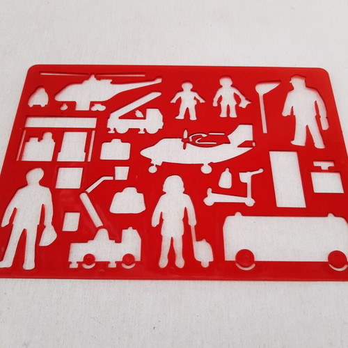 Children's stencils various shapes like new, set of 6 pieces