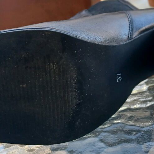 Franchesca Moretti leather ankle boots like new, size 37, black