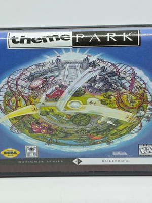 Theme Park Retro 16 Bit Sega Genesis Mega Drive game like new
