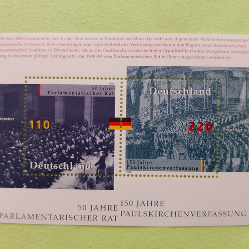 German stamps with first day of issue postmarks