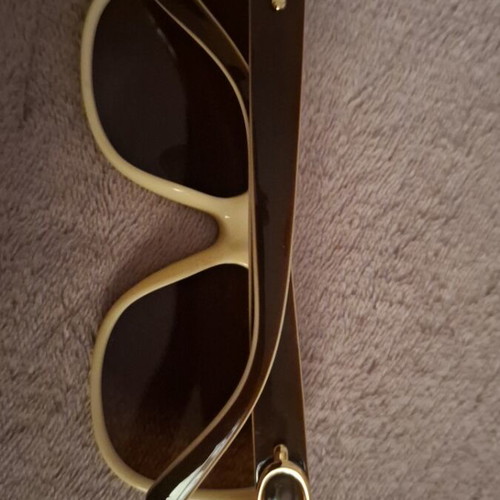 Women’s sunglasses new, brown-white with brown lenses