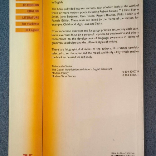 Modern Poetry book like new, English language