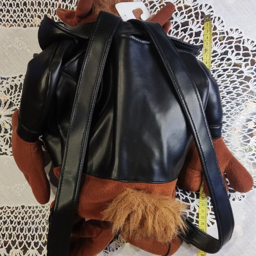 Taz Plush Vintage Backpack like new, black and brown