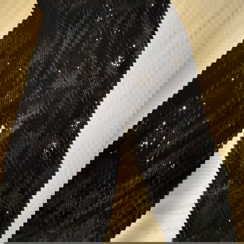 Velvet pants with sequins Zara like new, black, 134 cm