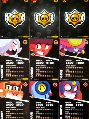 Κάρτες Brawl Stars Panini σετ 28 τεμαχίων σαν καινούργιες