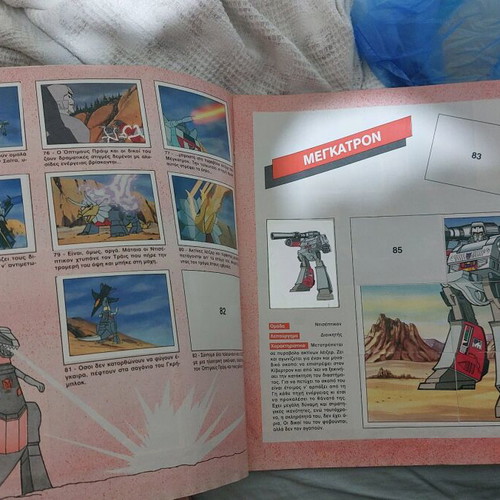 Transformers Panini Album used, complete set