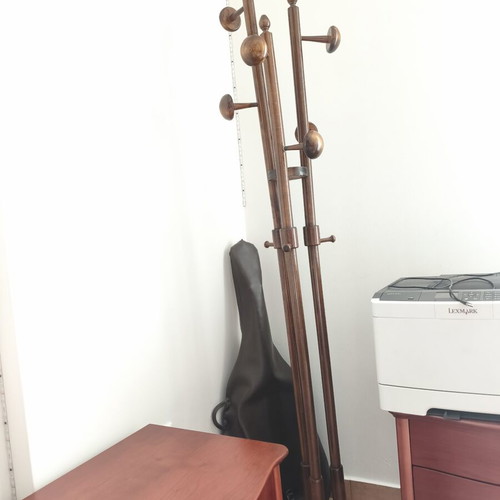 Wooden coat stand used, height 180cm