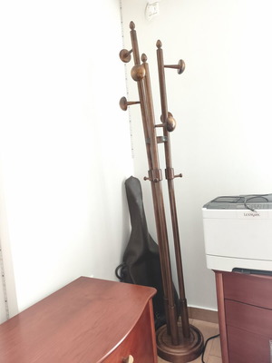 Wooden coat stand used, height 180cm
