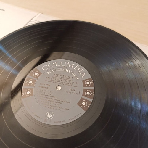 South Pacific collectible vinyl record with original Broadway cast used
