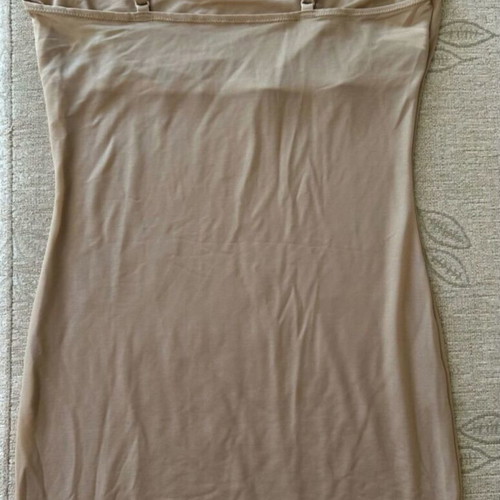 Seamless Flexees jumpsuit nude beige new with inner chest support