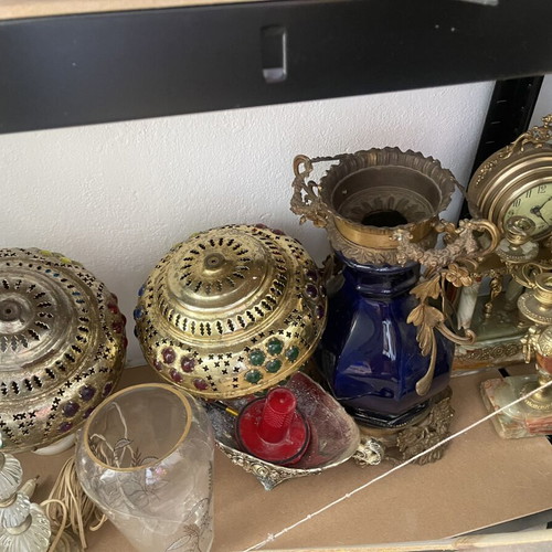 Old brass decorations used