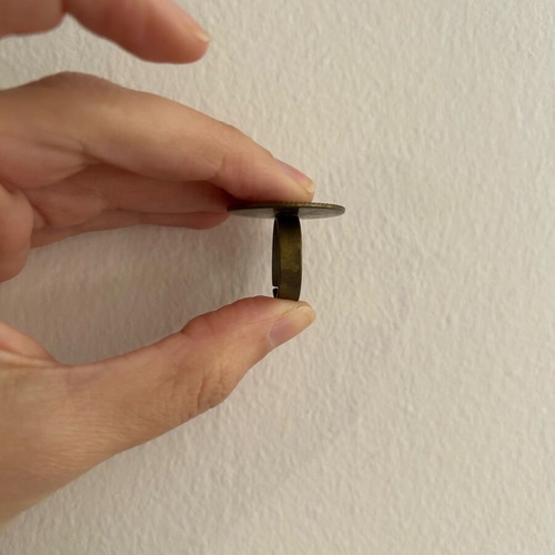 Ring used with printed woman in swimsuit design