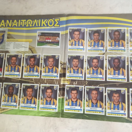 Panini Super League Greece 2013/14 sticker album used