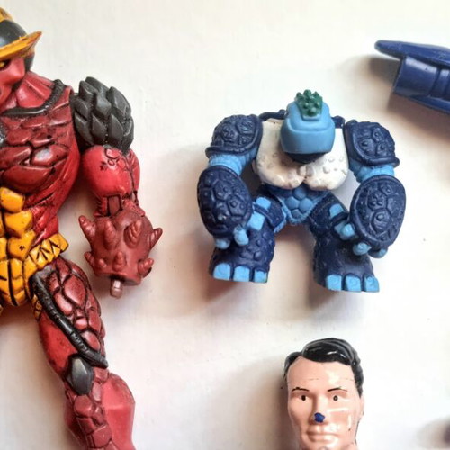 Vintage toy set of 6 used figures