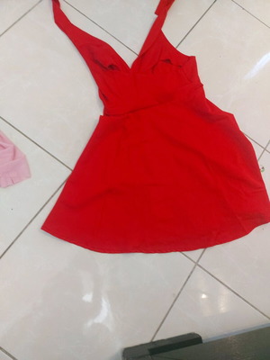 Mini dress red like new, size S