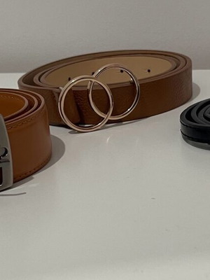 Set of 3 used belts, black one more used