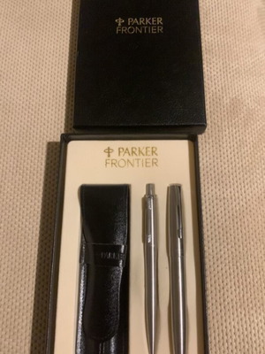 Πέννα και στιλό Parker Frontier με δερμάτινη θήκη, καινούργια