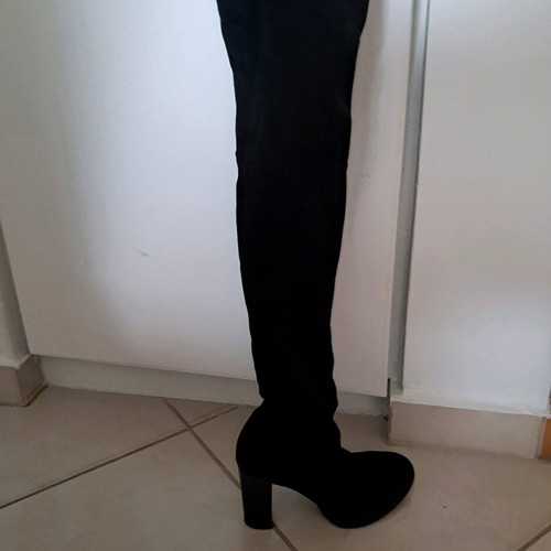 Sante black suede over-the-knee boots like new size 37