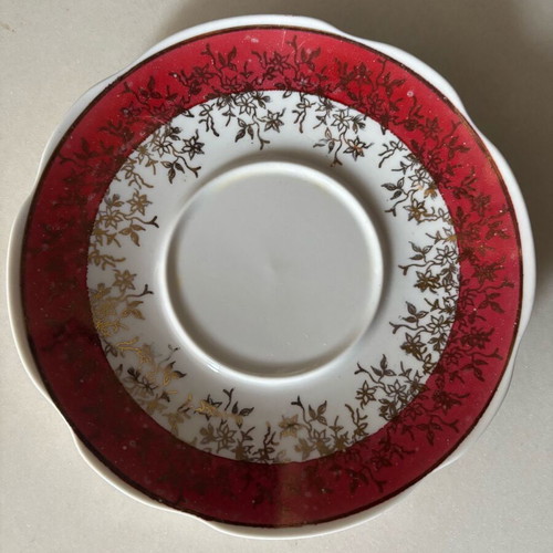 Antique porcelain tea serving set used, Former Yugoslavia
