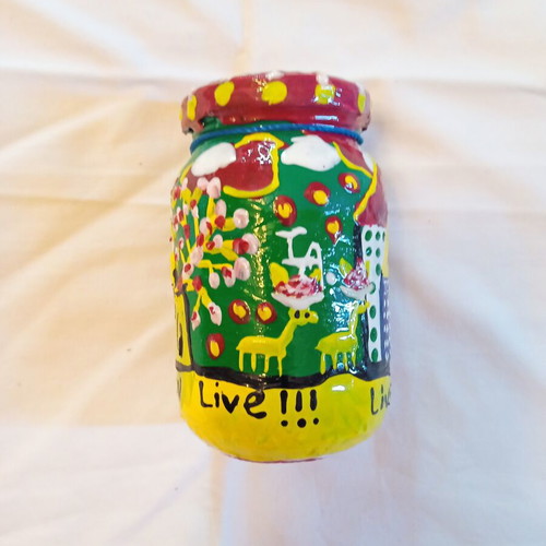 Magic Village Ioanart Handmade Glass Vase New
