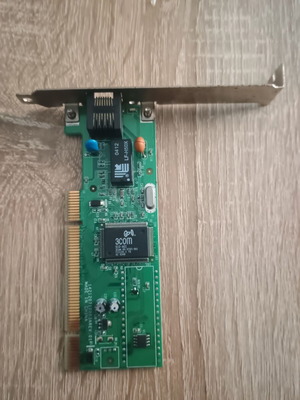 3Com LF-H50X PCI Network Card used, ideal for retro PC