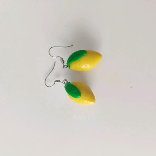 Lemon earrings new handmade from polymer clay