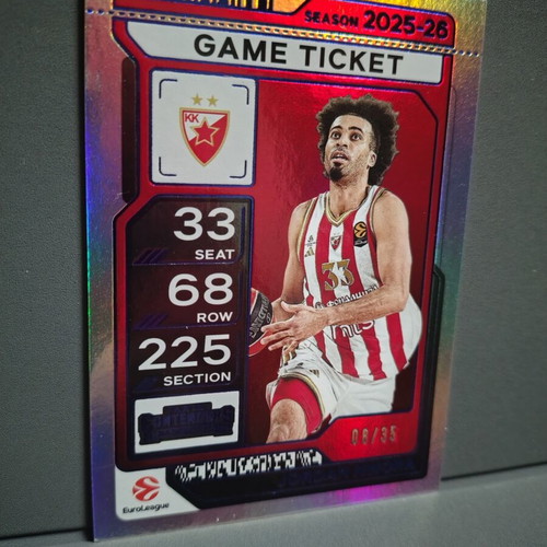Panini Contenders EuroLeague Game Ticket 2025-26 Jordan Nwora like new