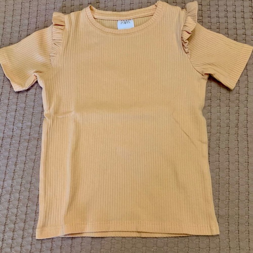 ZARA Kids set with blouse and leopard leggings like new, size 6-7