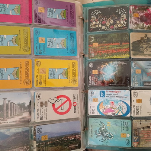 Collectible phone cards like new, 330 rare Greek and some foreign