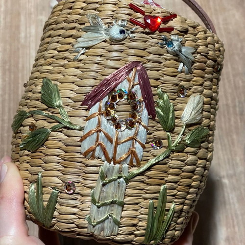 Basket hand bag used small
