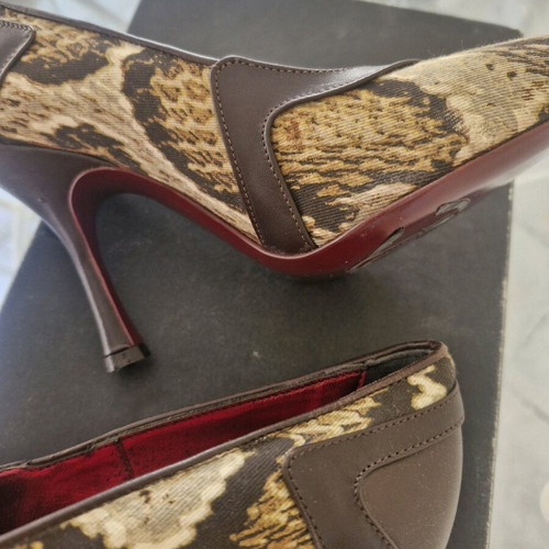Just Cavalli leopard pumps leather and fabric new, size 36