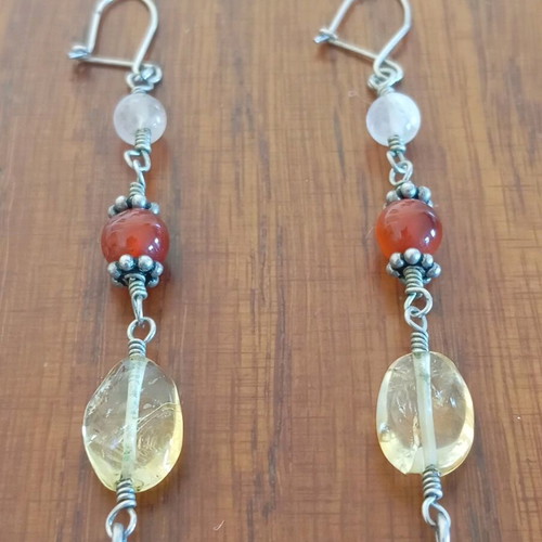 Earrings used, length 6cm