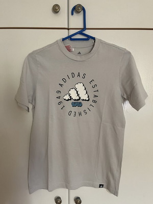 Παιδικό μπλουζάκι Adidas 13-14 νούμερο σαν καινούργιο, γκρι