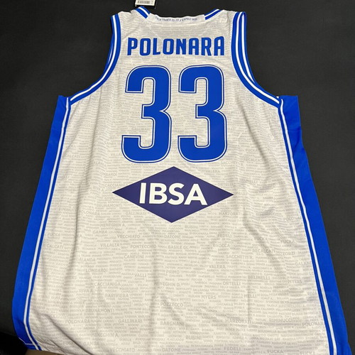 Italy National Basketball Jersey 2026, Large, Authentic