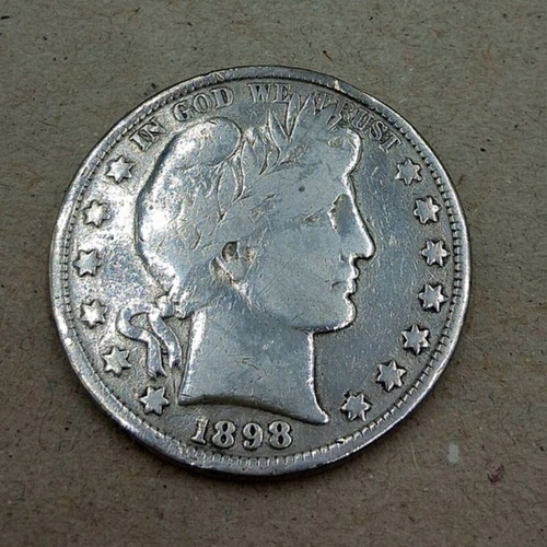 Half Dollar America 1898 used
