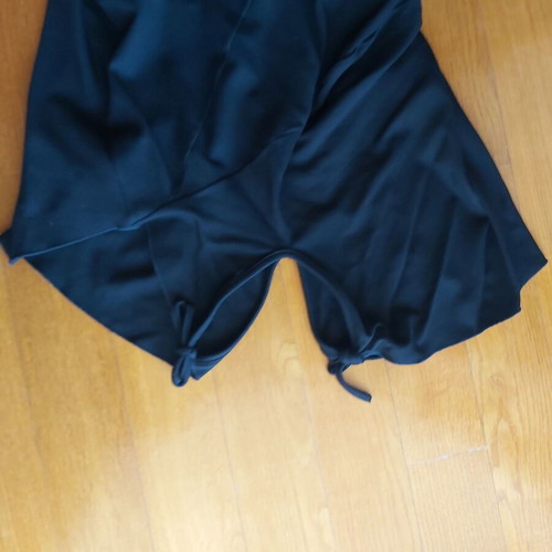 Women's black long dress like new with tie RENI LEZA