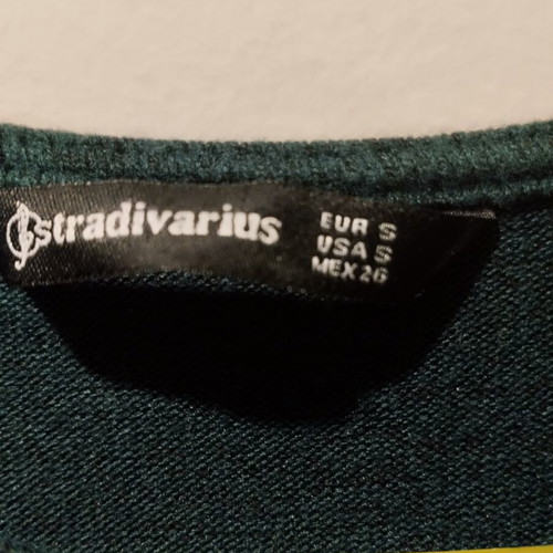 Stradivarius winter dress used, size S, green