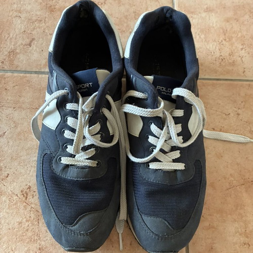 Polo Ralph Lauren sneakers, size 44, white and blue