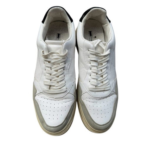 Men's shoes used, size 44, white and grey casual