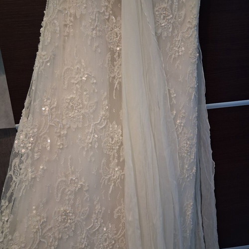 Pronovias wedding dress with hand-embroidered lace