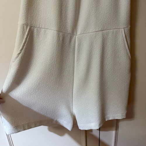 Minkpink white one-piece shorts like new, size M