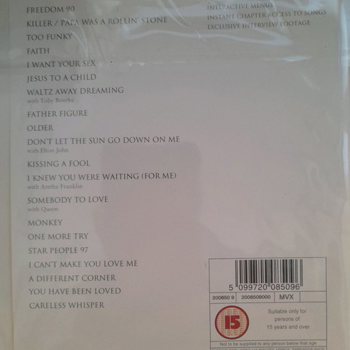 George Michael Ladies & Gentlemen The Best Of DVD used