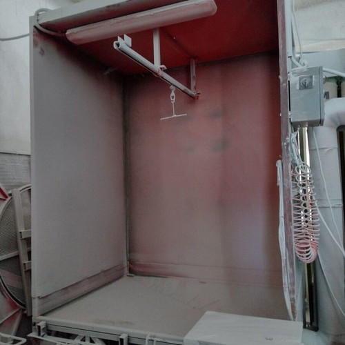 Electrostatic Painting Booth used with oven and spray gun