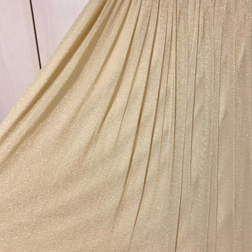 Zara skirt gold like new, tulle with lining, size M
