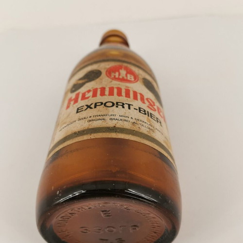 Henninger glass beer bottle used