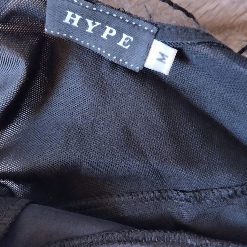 Hype black bustier size small like new