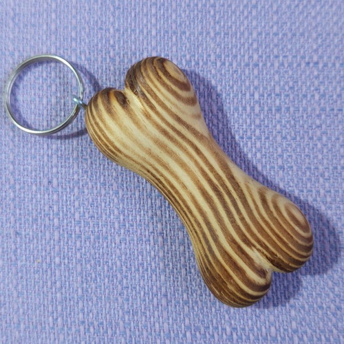 Keychain handmade from pine wood made to order